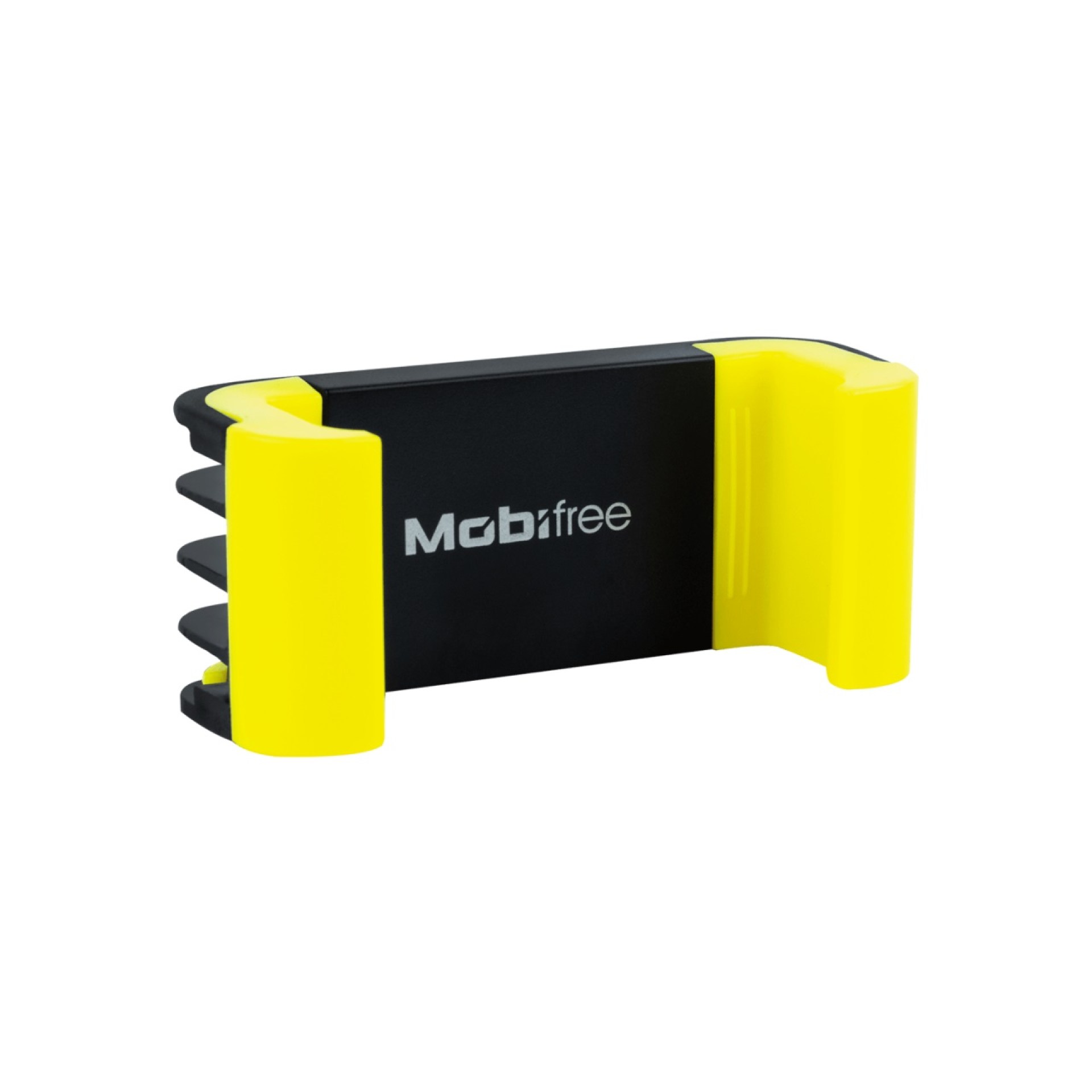 Soporte para celular Mobifree Holder Mount para ventila – Negro y Amarillo, Universal, De plástico