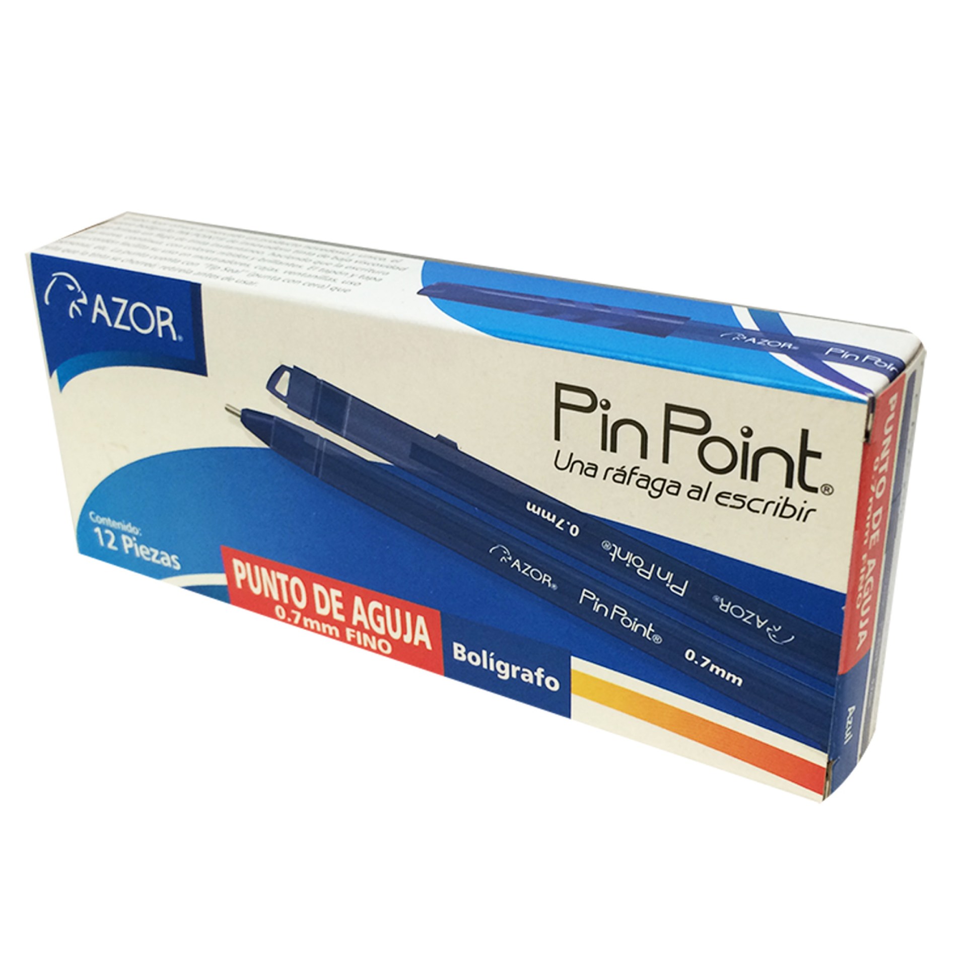 Pluma PINPOINT AZOR 6810AZ – Azul 0.7 c/12