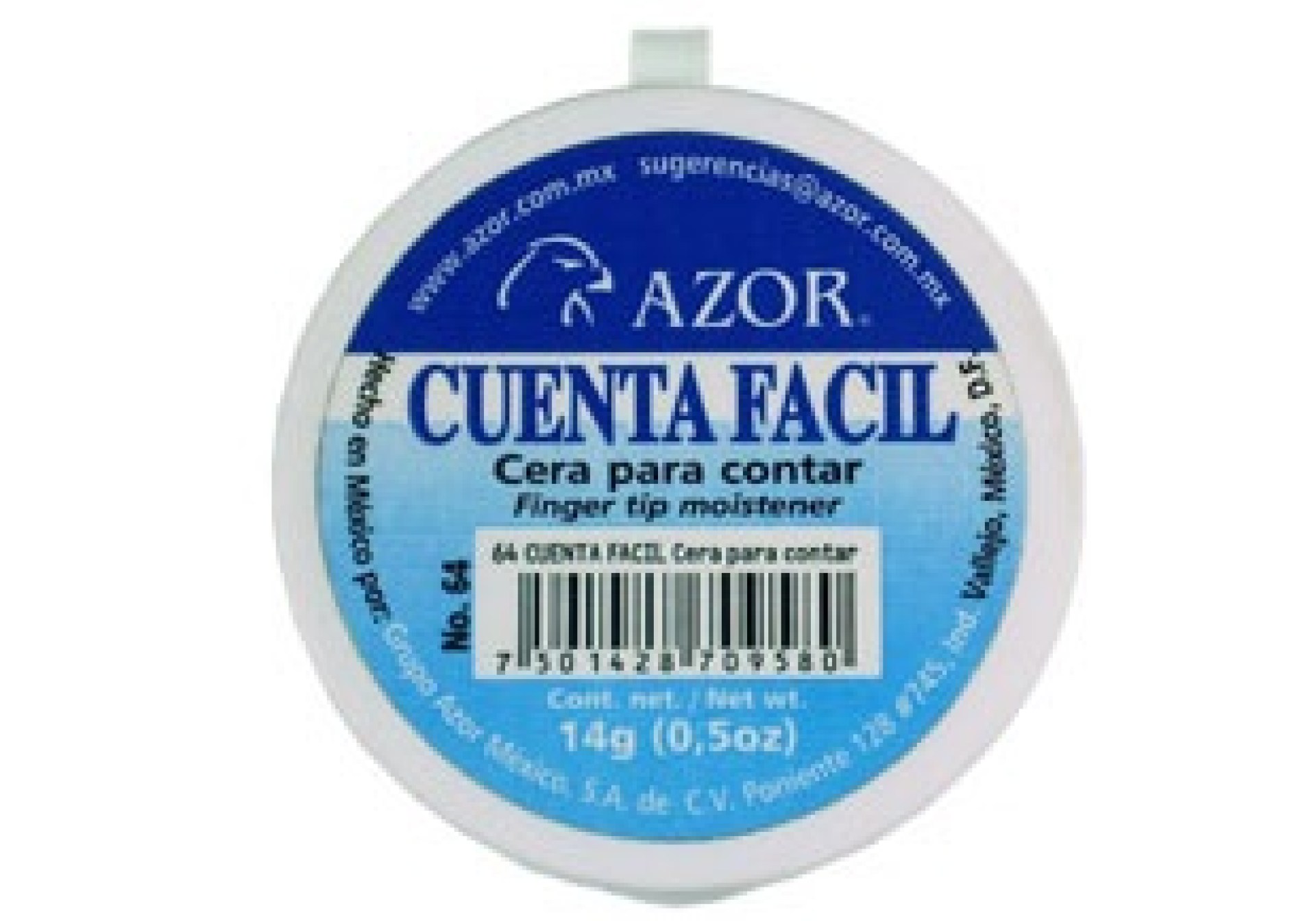 Cera Antimaterial AZOR 301.64. Envase con 14g Cera –