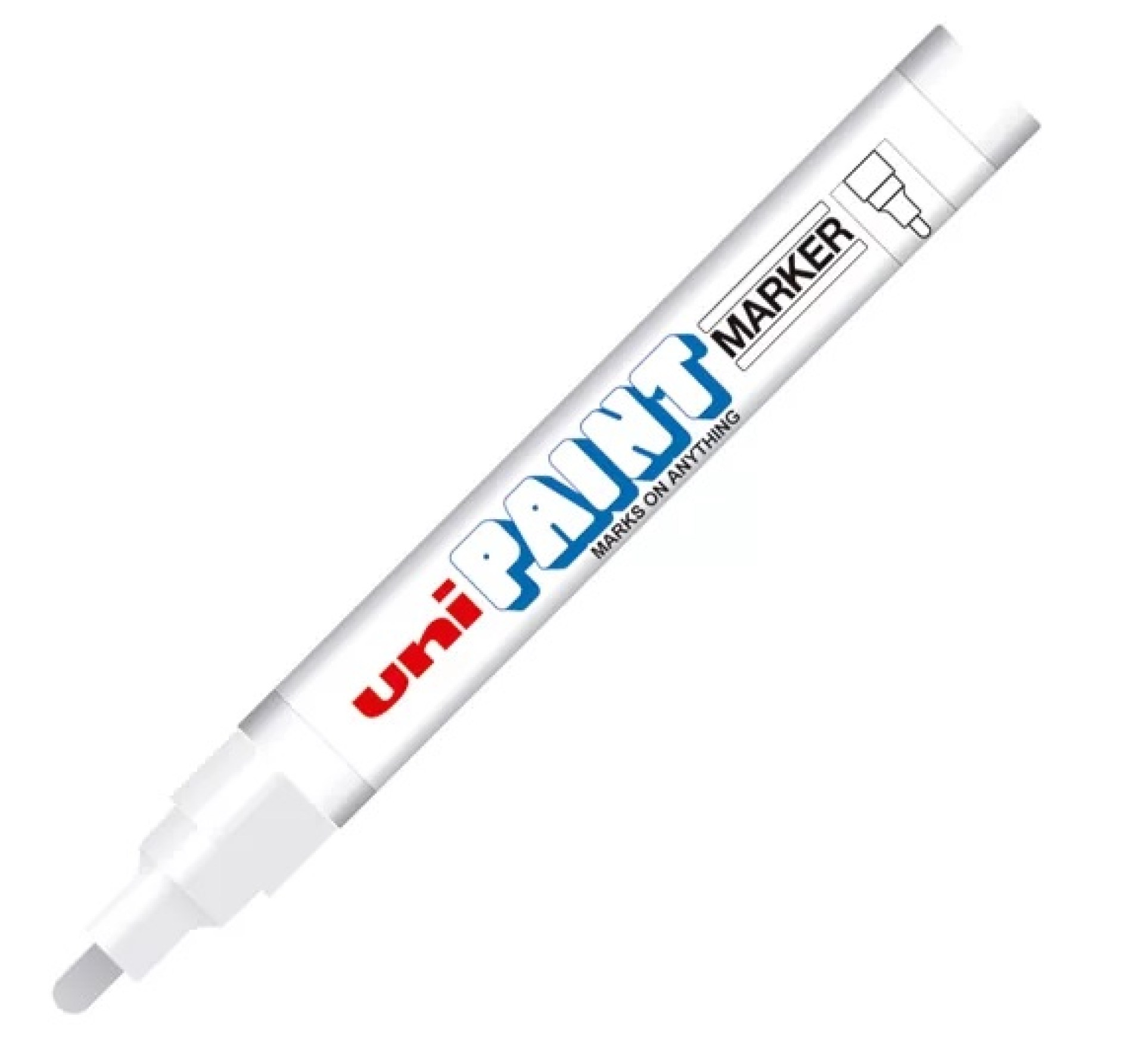 Marcador  UNI PAINT PX20BL – Color blanco, venta individual.