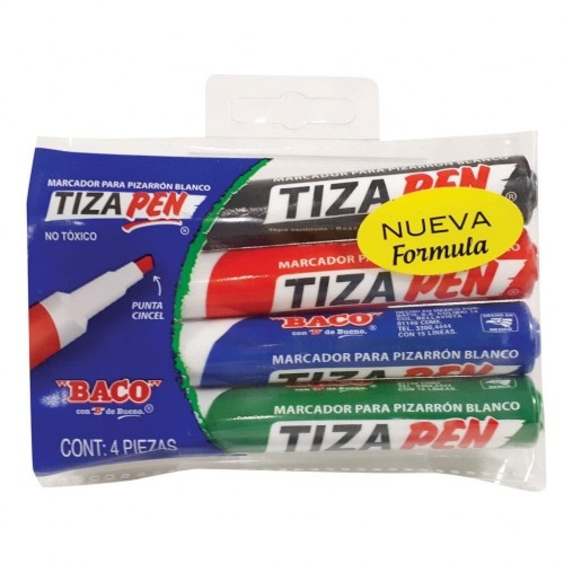 Marcador para Pizarron  BACO 50519 – Colores Surtidos
