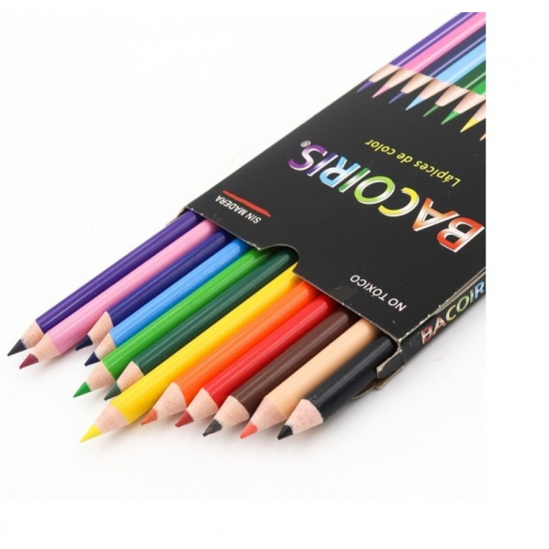 Color BACO LP001/52537 C/12 Piezas Largos Colores Surtido –