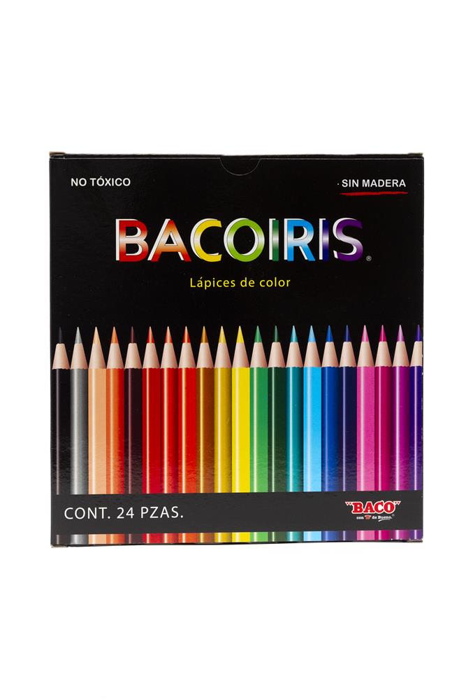 Colores BACO BACOIRIS LP003/52544 C/24 Piezas Redondo Colores Surtido –