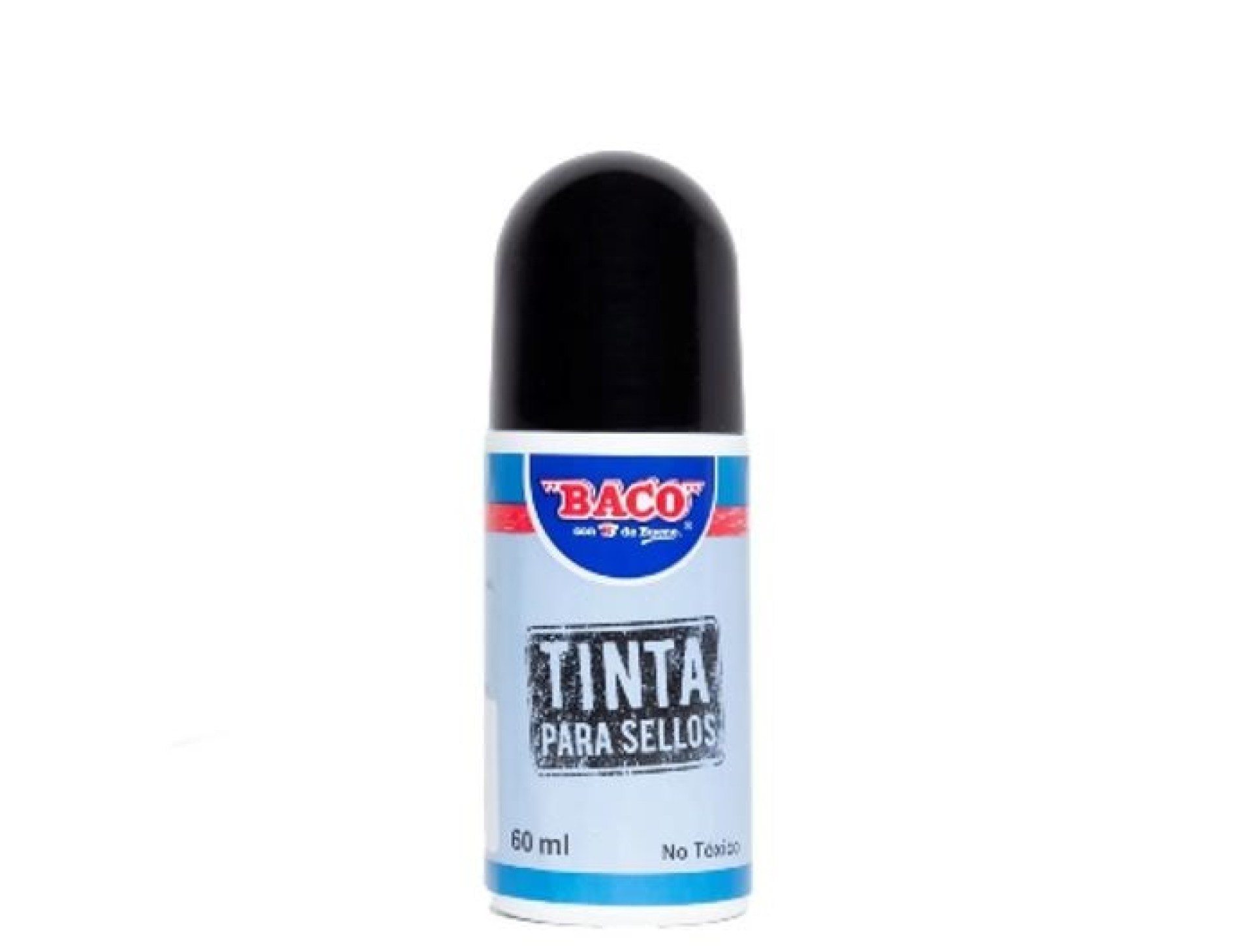 Tinta para Cojines. Baco Tinta para Cojines para Sellos Color Rojo 17543. Con Sistema Roll-on – Secado Rapido, Brillantes e Intensos Colores, 60 ML