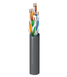 Bobina de Cable UTP CAT6+ BELDEN 2412 010A1000 – 305 m, Negro, Interior, CAT6+, 100  Cobre