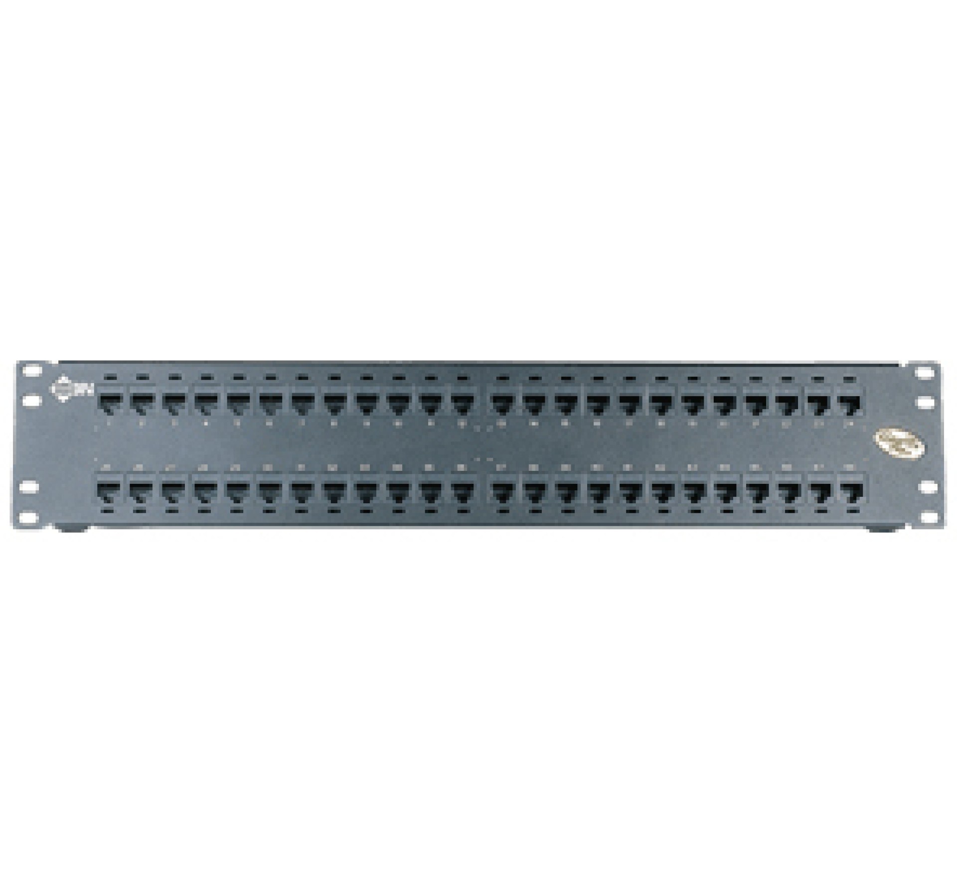 Patch Panel 48 Puertos CAT6 – 2U Precargado 48 BELDEN AX103255, Acero, Negro