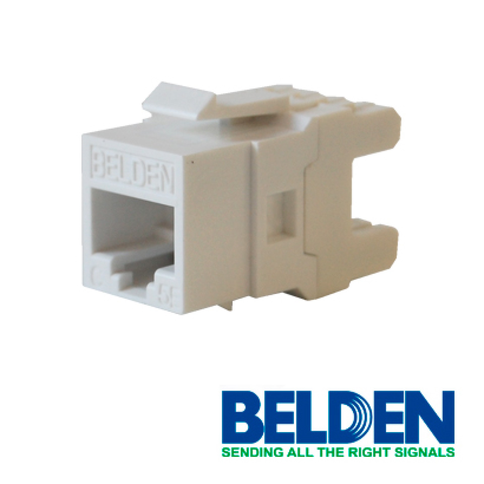 Conector Jack BELDEN AX101309 – RJ-45, Blanco, CAT5e
