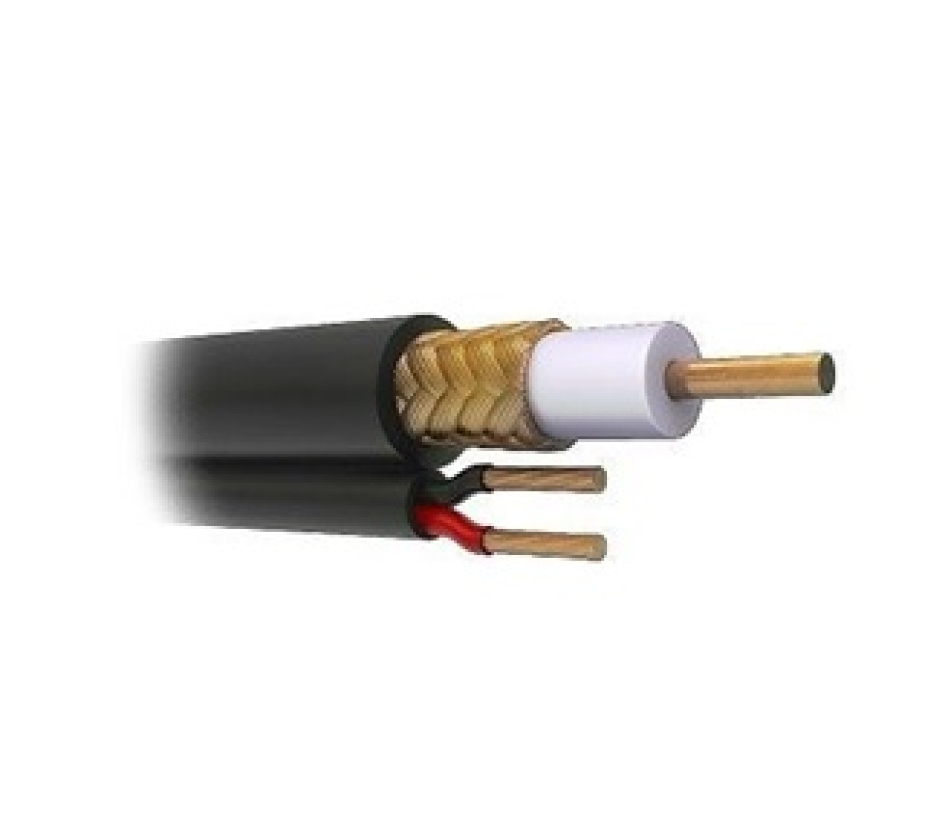 Cable Coaxial Siames RG-59 – BOBINA 305 Metros, negro