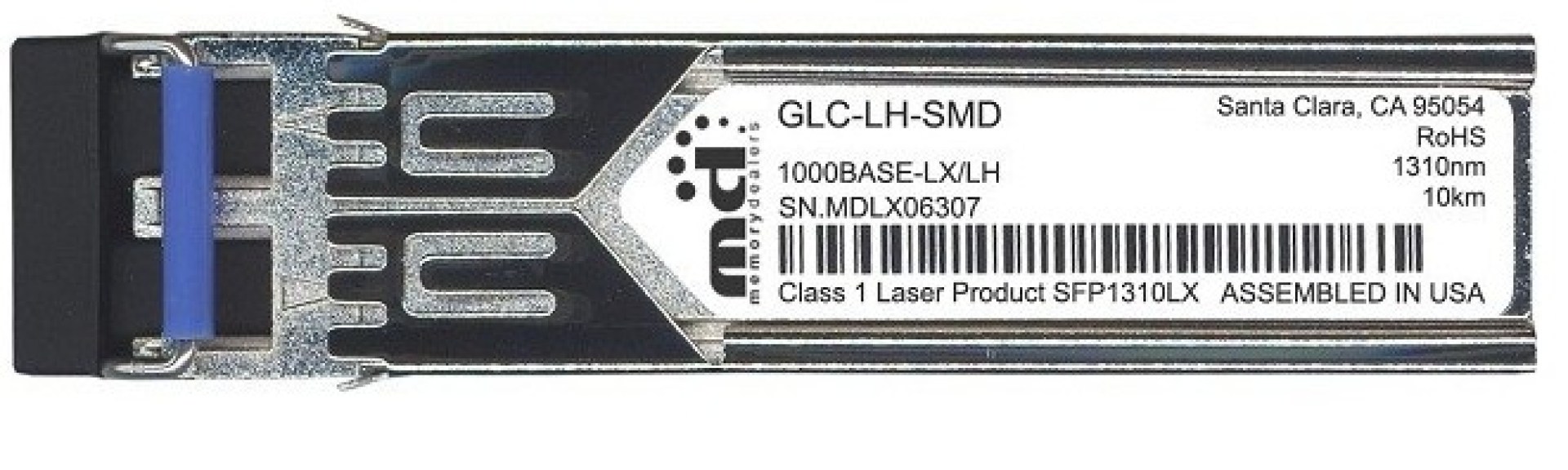 Transceptor CISCO GLC-LH-SMD= – 10000 m, SFP, 1000 Mbit/s, LH, LX