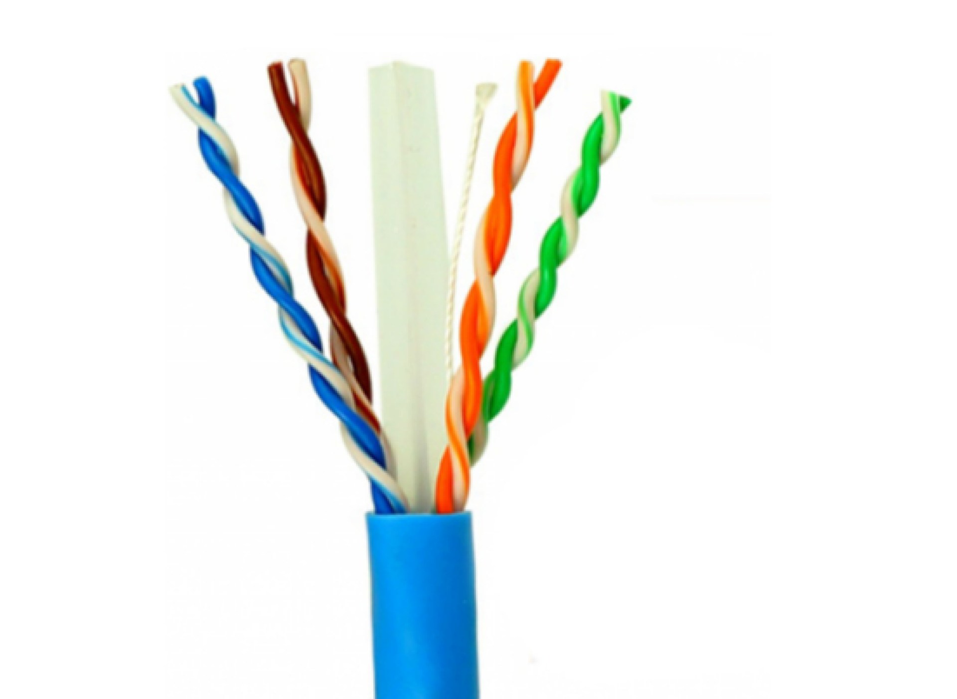 SAXXON OUTP6COP100B – Bobina de Cable UTP Cat6 100  Cobre/ 100 Metros/ Color Azul/ Uso Interior/ Soporta Pruebas de Rendimiento/ Cert ISO9001 –