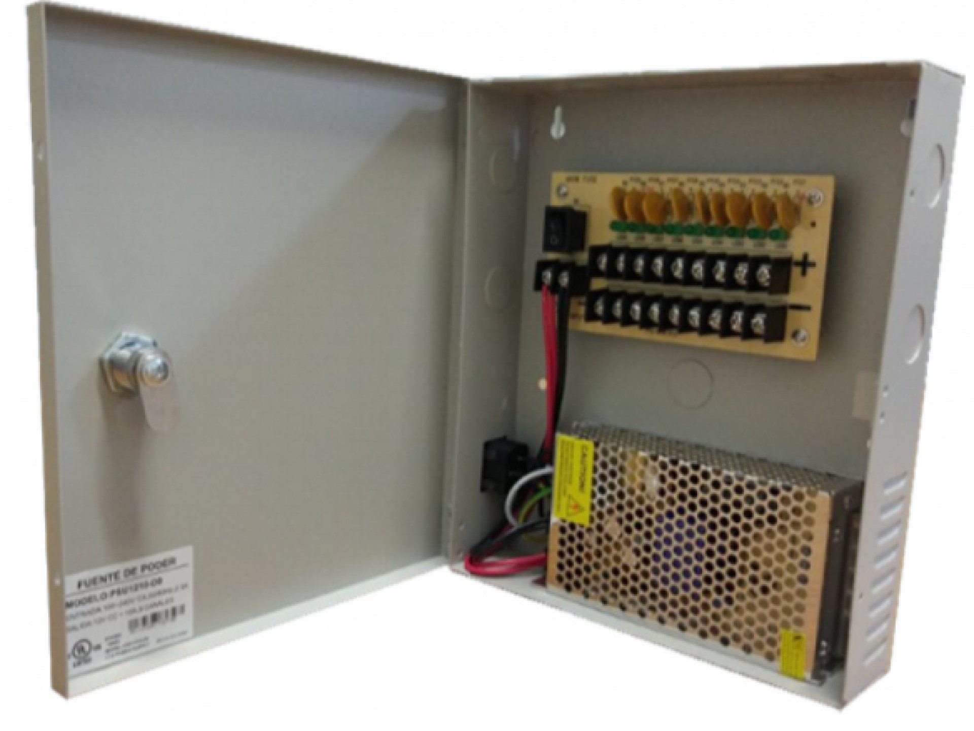 Fuente de Poder Regulada en Gabinete SAXXON PSU1210D9 –
