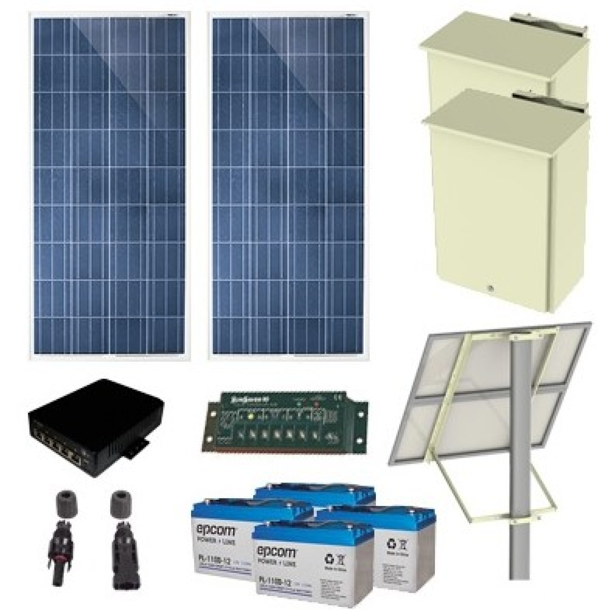 Kit de Energía Solar EPCOM PL-4POE-25 –