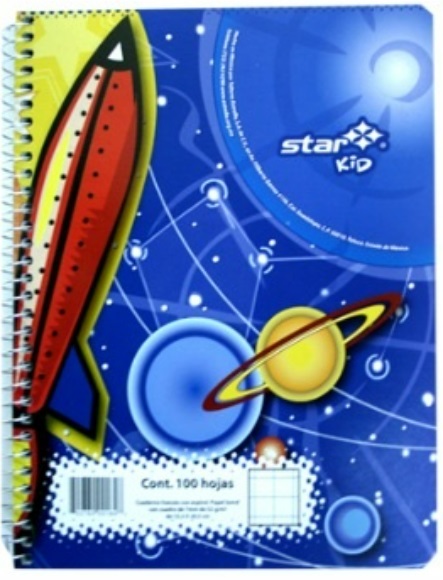 Cuaderno Estrella f/f 7 mm 100 Hojas a Cuadro –