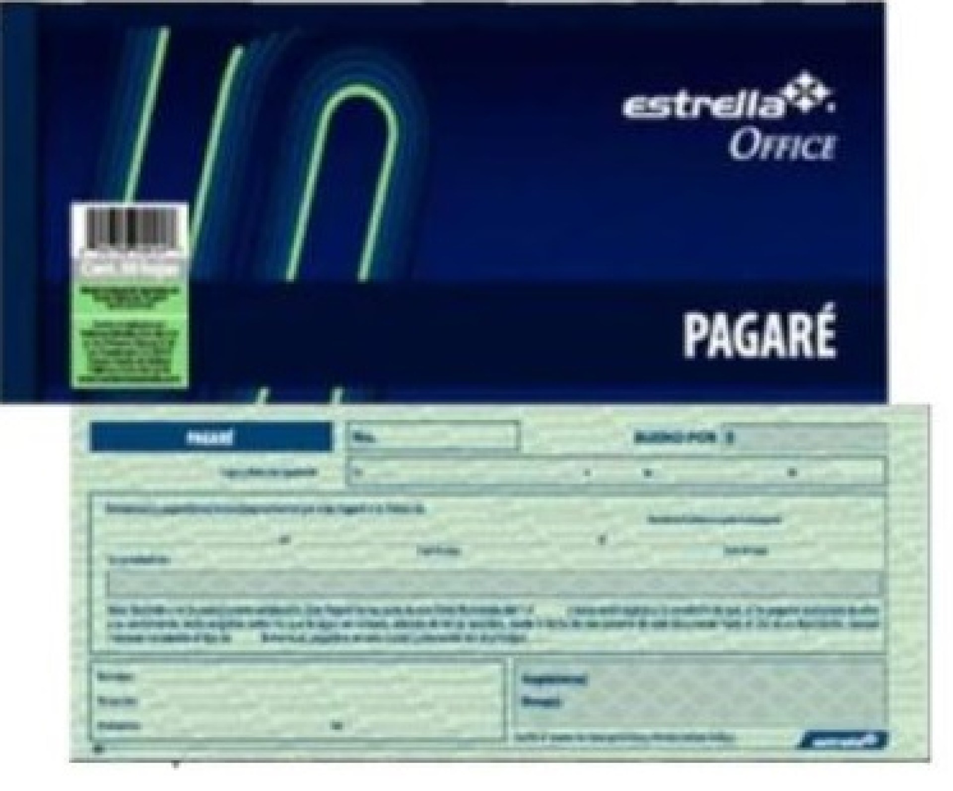 Block de Recibos Pagare ESTRELLA 0024 50 Hojas –