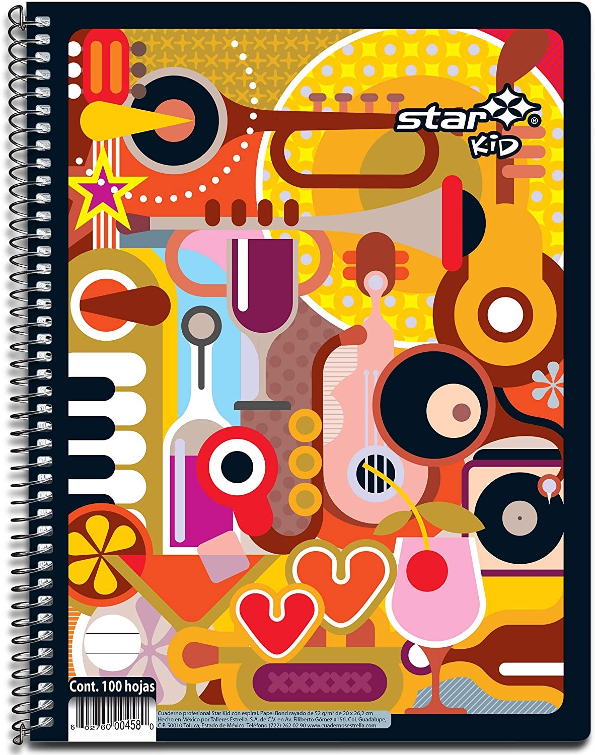 Cuaderno Profesional ESTRELLA 0458 STAR KID Rayado. 100 hojas. –