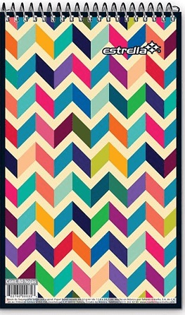 Block para Taquigrafía Largo ESTRELLA 0035 80 Hojas Largo Medidas 12.6 x 20.5 cm –