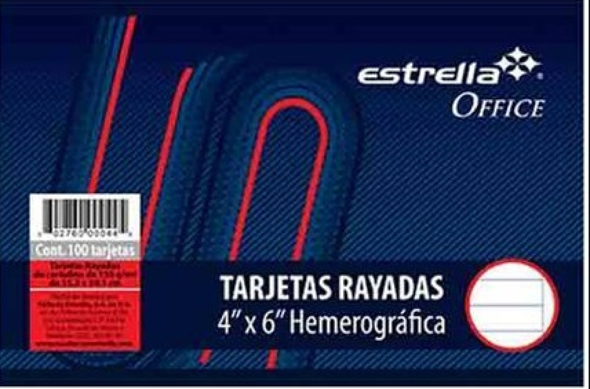 Tarjetas 4×6 Rayado Hemerografica 100 H –