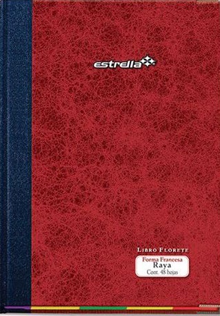 Libro Florete 48 Hojas Forma Francesa ESTRELLA 0101 –