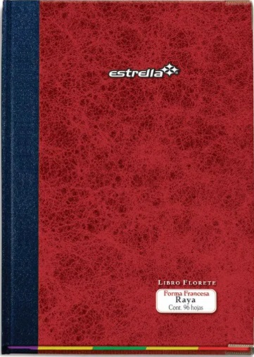 Libro Florete 96 Hojas Forma Francesa Estrella 0107 – 96 Hojas