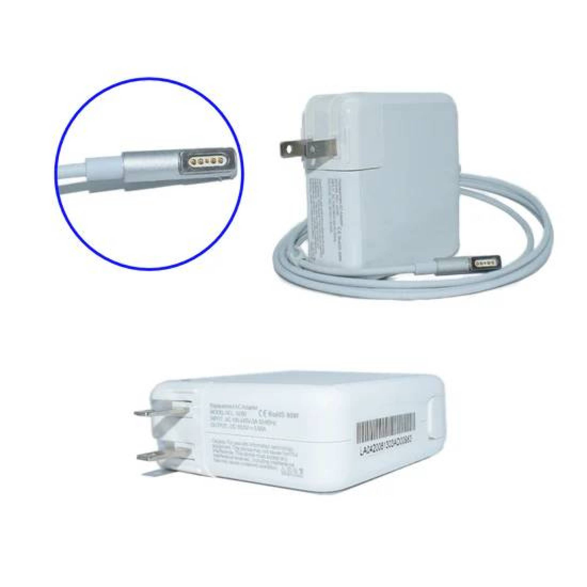 Cargador / Adaptador para Laptop AP-60W GENERICO de 60w 16.5v y 3.65A magsafe 1 –