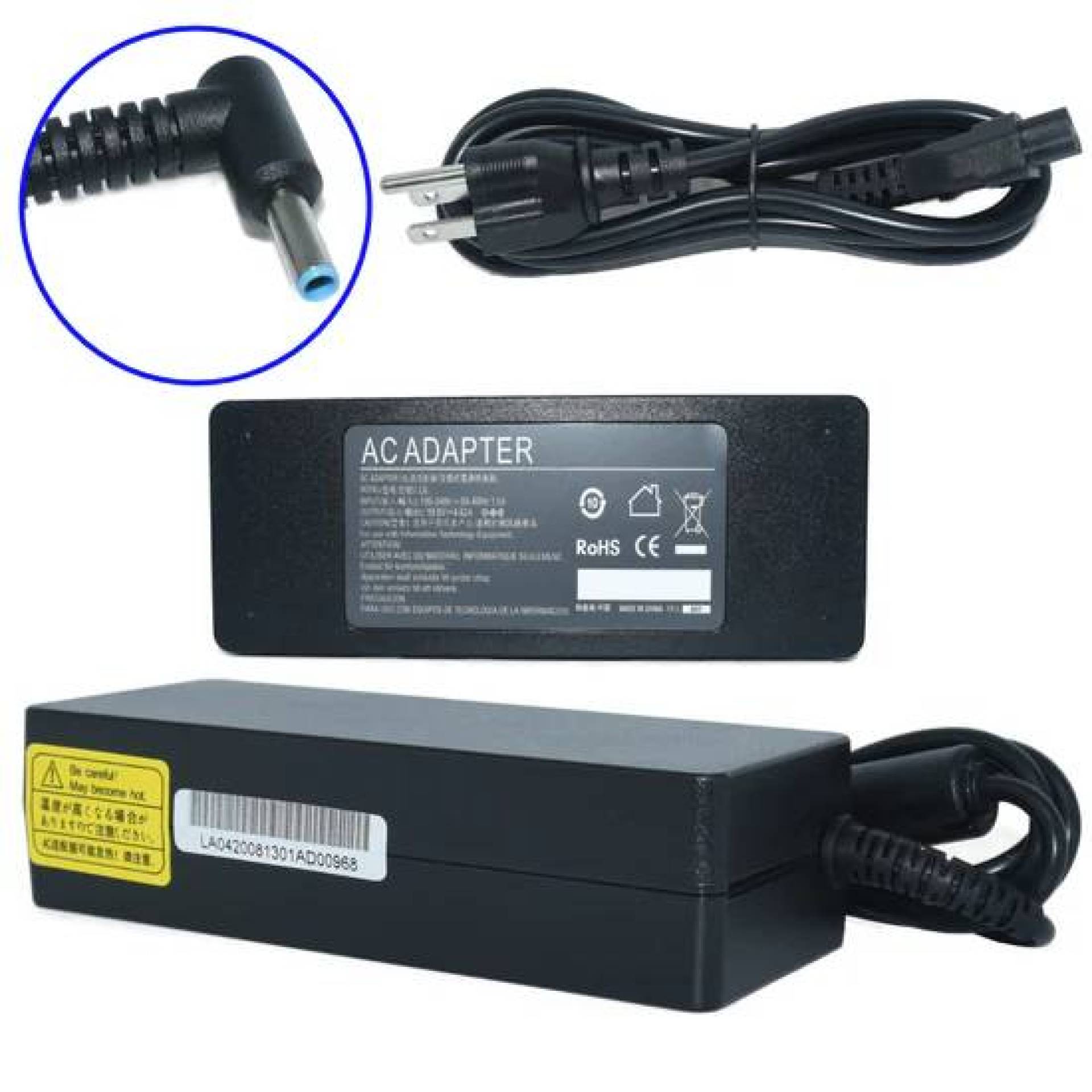 Cargador / Adaptador para Laptop AC-HP-AZUL GENERICO de 90W 19.5V 4.62A (4.5*3.0) para HP Punta Azul –