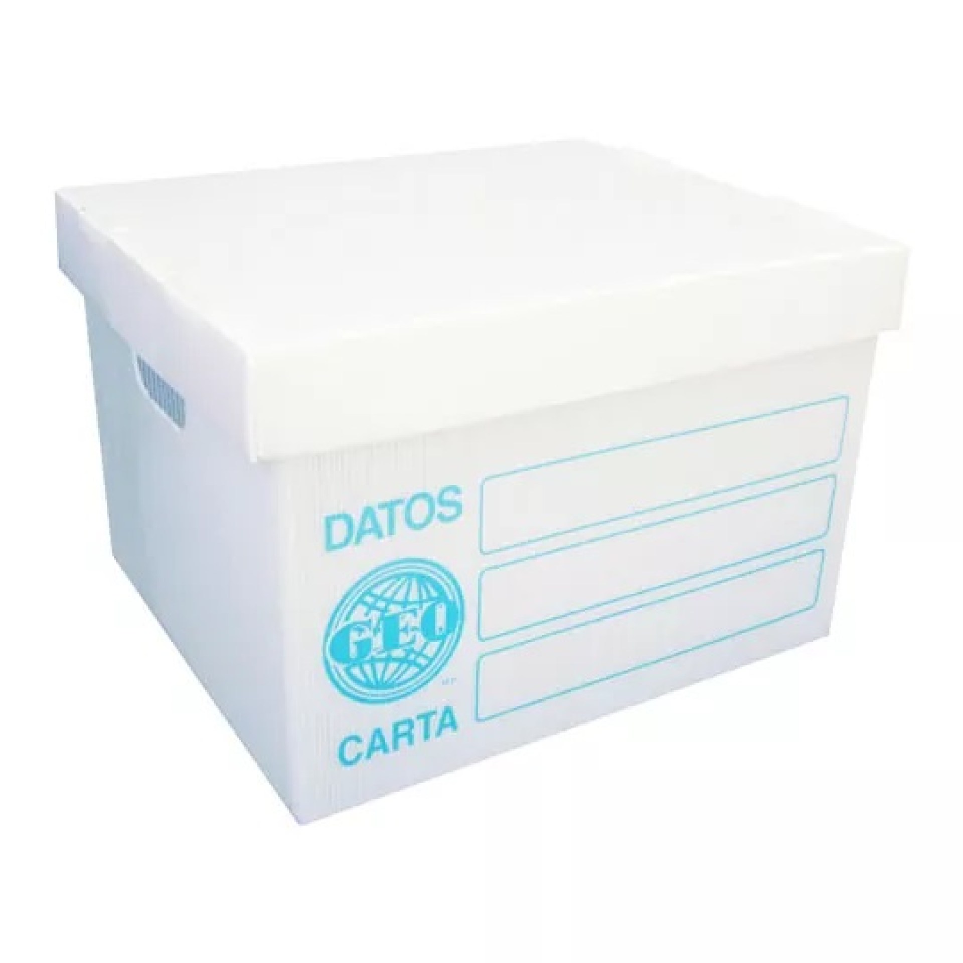 Caja de Archivo Plástico tamaño Carta  marca GEO 026 medidas 41X31X26 –