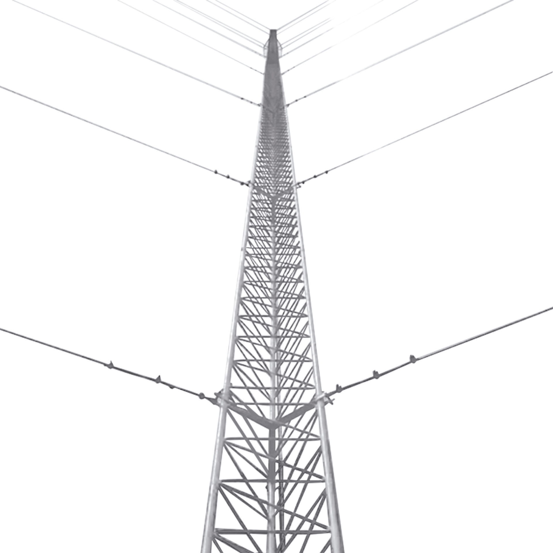 Kit de Torre Arriostrada KTZ-30E-015 de Piso de 15 m Altura con Tramo STZ30 Galvanizado Electrolítico (No incluye retenida). –