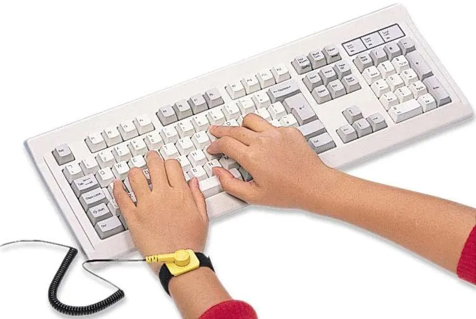 410144 Pulsera antiestática; Esencial para protección contra estática mientras se trabaja en una PC; Cable de 1.8 m. –