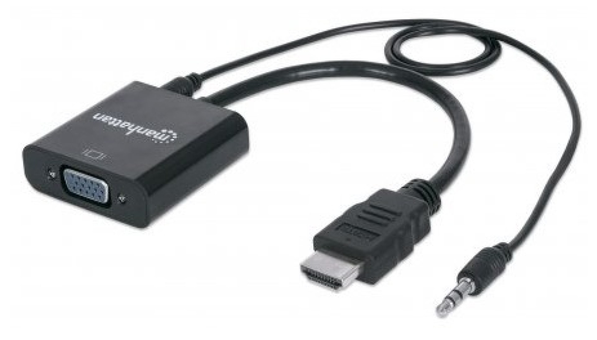 151559 Convertidor HDMI a VGA con audio – Completamente blindado para reducir fuentes de interferencia EMI y otras.