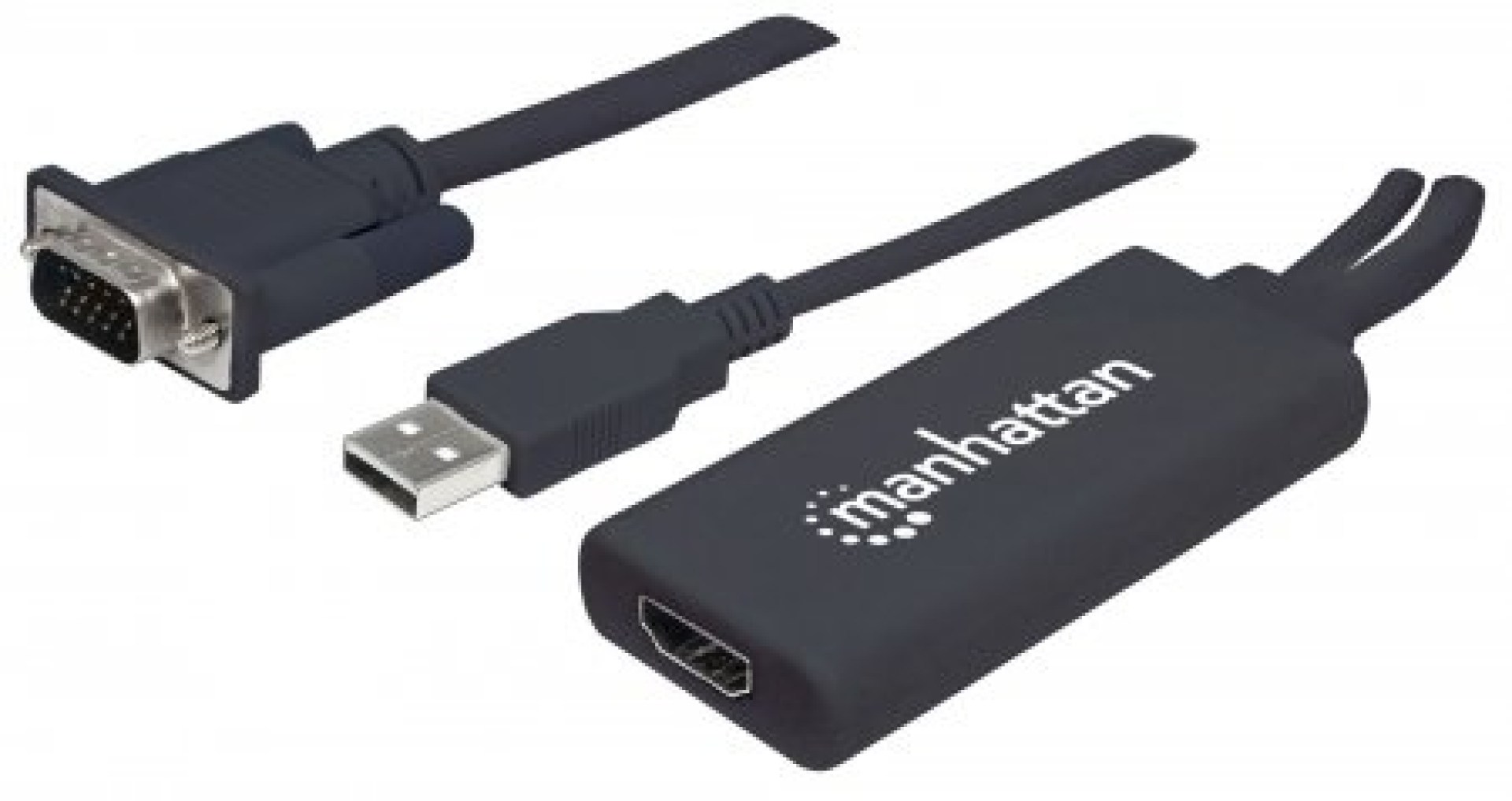 152426 Convertidor de VGA y USB a HDMI – Convierte video análogo VGA y audio USB a una señal digital HDMI