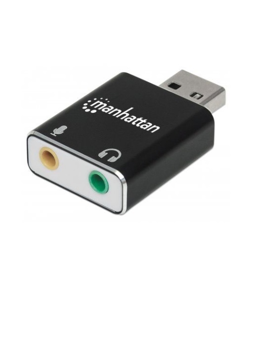 152754 Adaptador USB-A a Puertos de 3.5 mm para Entrada de Micrófono y Salida de Audio – Soporta sonido estereo 2.1
