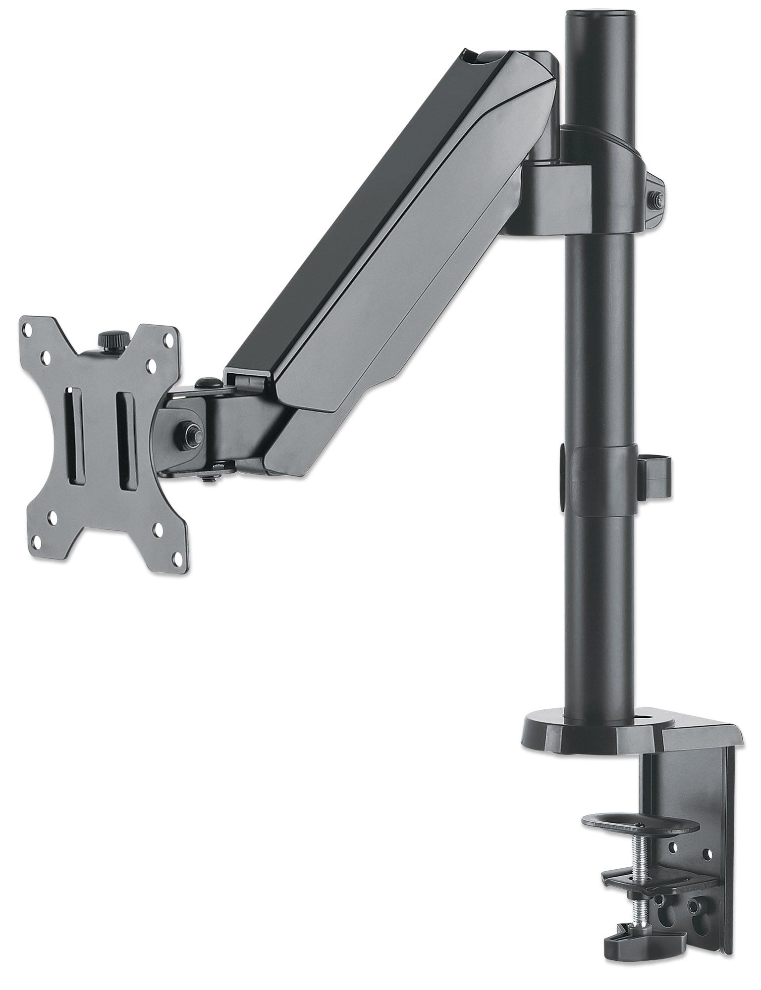 Soporte universal para monitor MANHATTAN con pistón a gas – Soporta un monitor de 17 pulgadas a 32 pulgadas