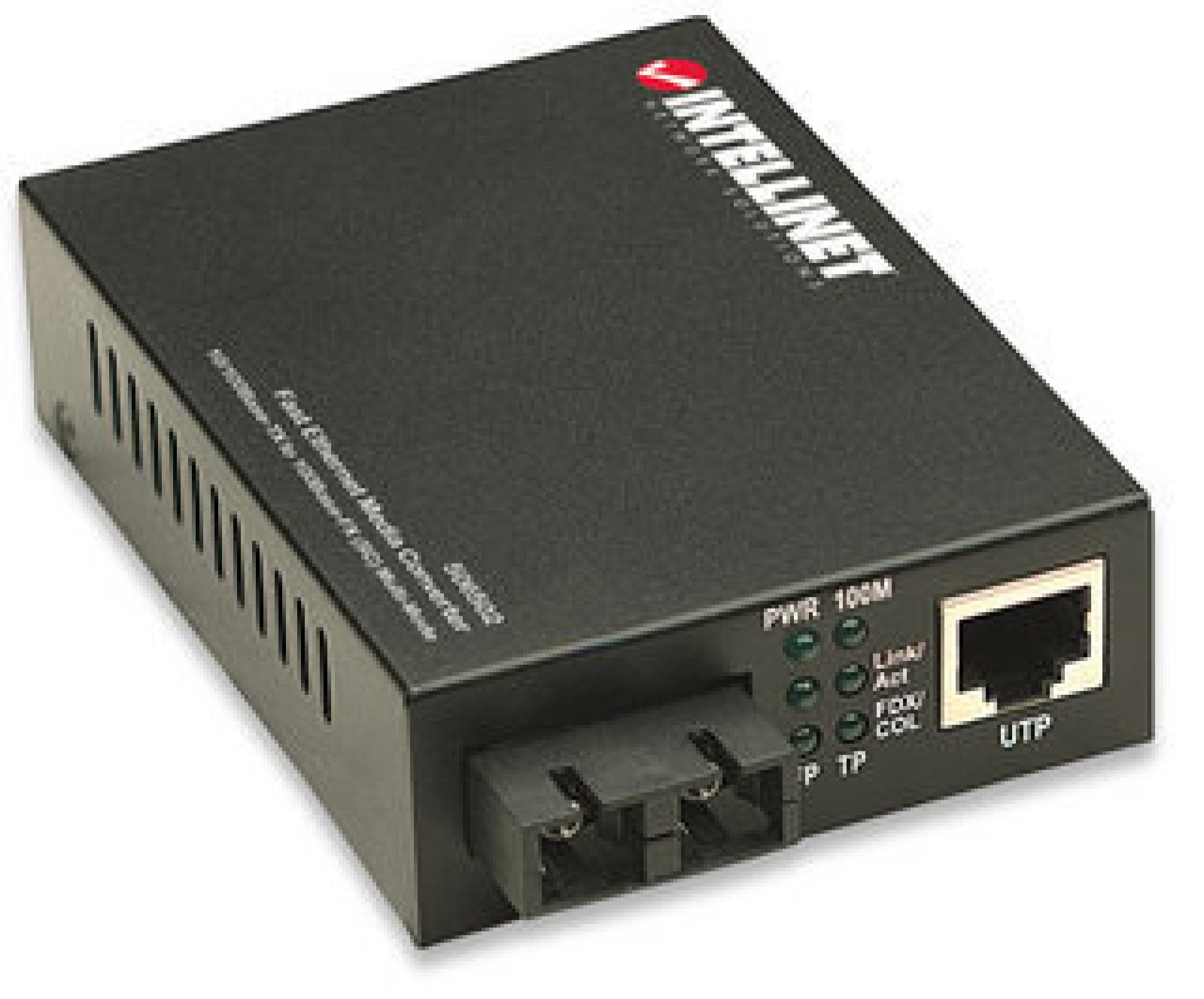 Convertidor de Medios INTELLINET  Fast Ethernet – Alámbrico, 2000 m, LAN/Enlace/Poder/Estado