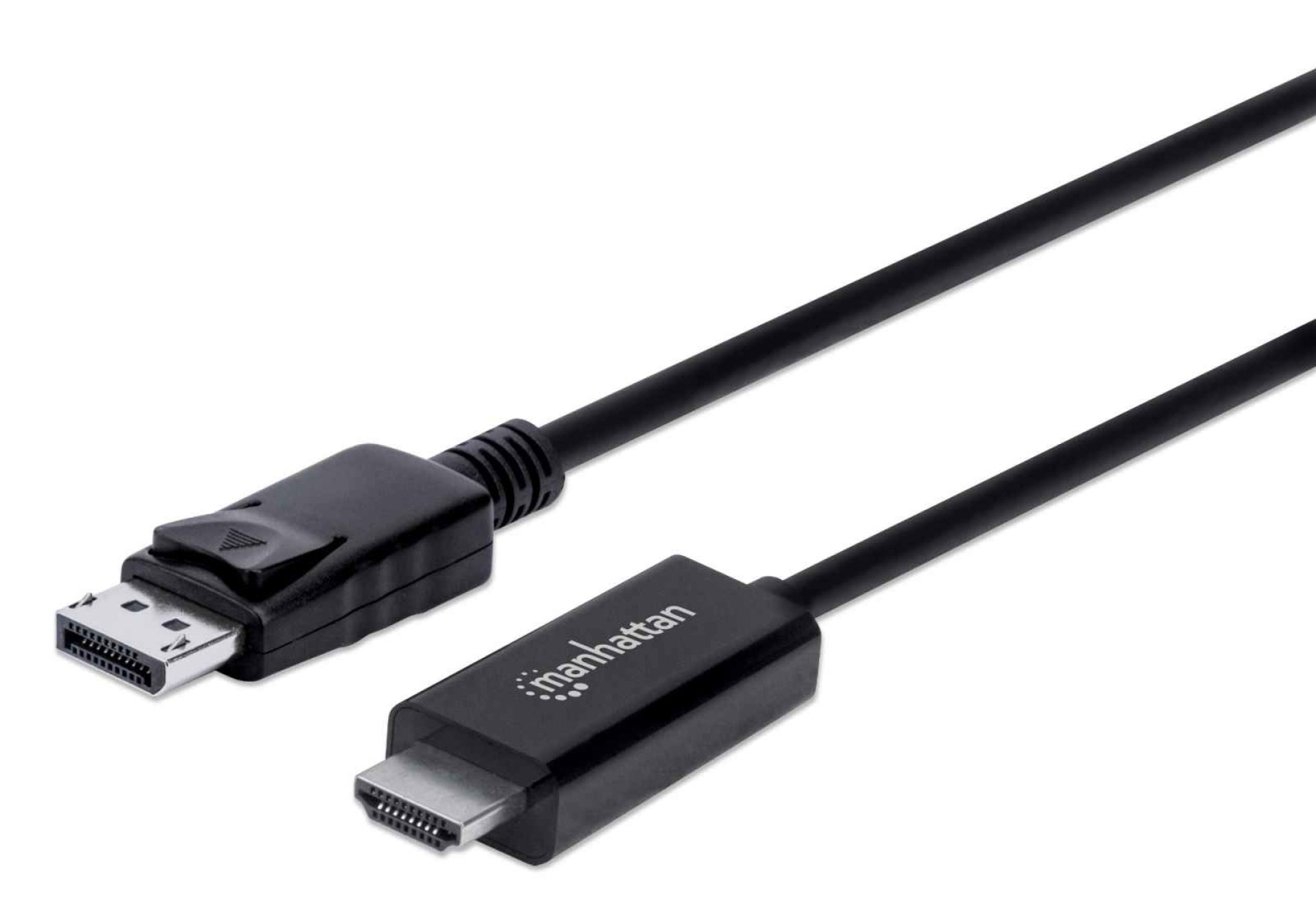 153201 Cable DisplayPort a HDMI 4k – Conector Macho DP a HDMI Macho, Longitud 1.8 m, Color negro.