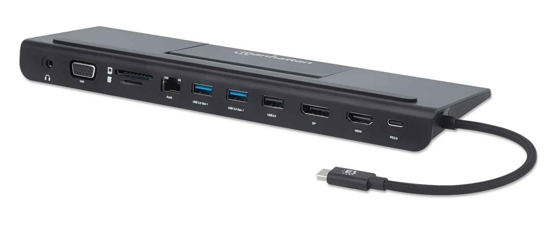 Docking Station MANHATTAN 153478 – Aluminio