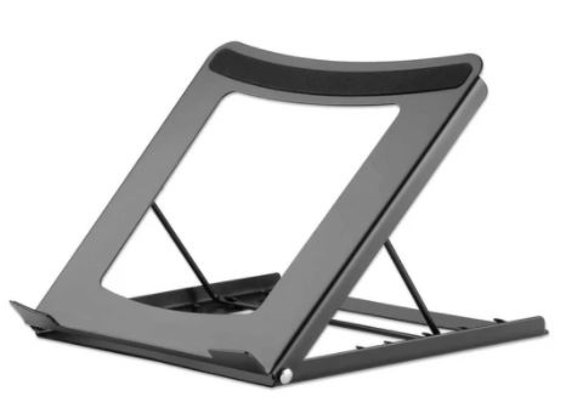 462129 Soporte ajustable para laptops y tabletas para dispositivos de 10 pulgadas a 15.6 pulgadas y hasta 5 kg – plegable en cinco posiciones, negro