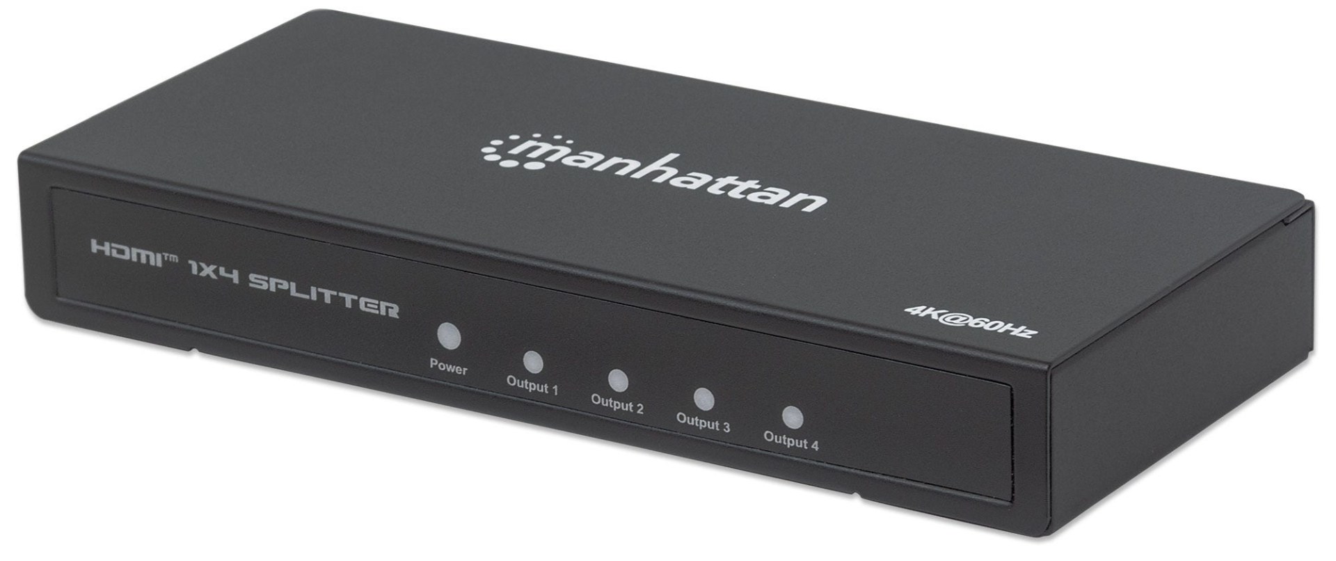 207805 Video Splitter HDMI 4K de 4 puertos – Replica una señal de audio/video digital de ultra alta definición (UHD), para hasta cuatro pantallas.