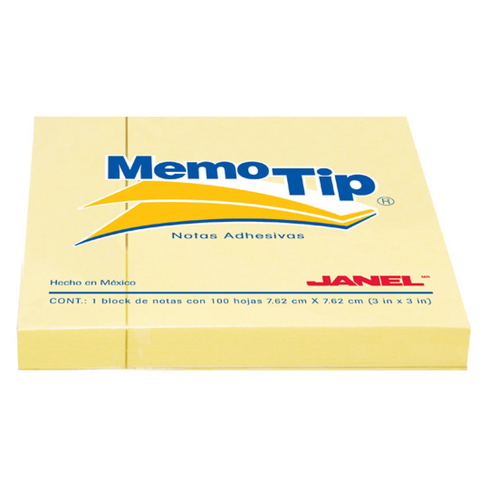 Notas Adhesivas Janel Memo Tip 3×3 Amarillas 100 Hojas Paquete C/6  6560303704 –