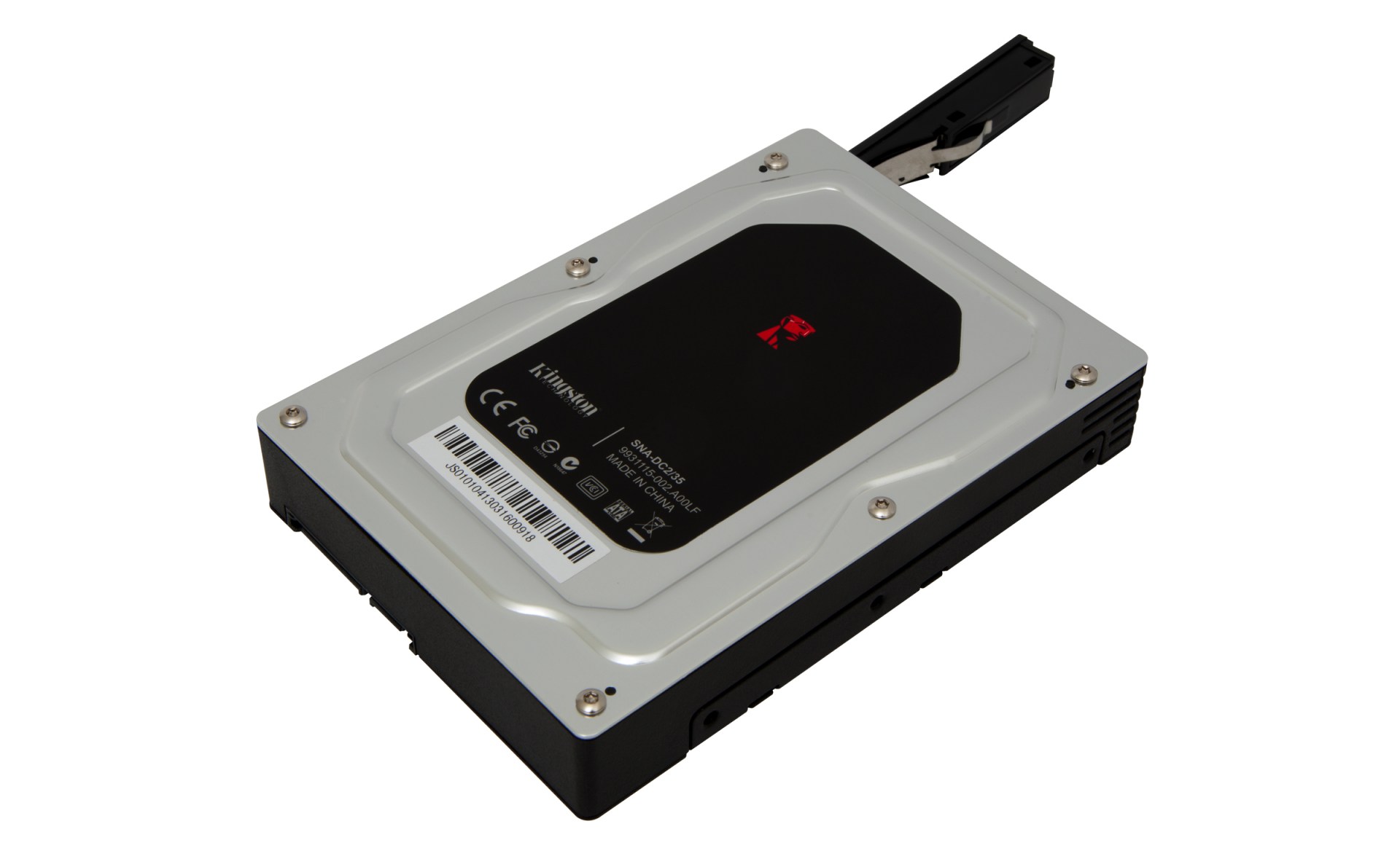 Gabinete  Drive Carrier Kingston Technology SNA-DC2/35 – 2.5/3.5 Pulgadas, Negro/Plata