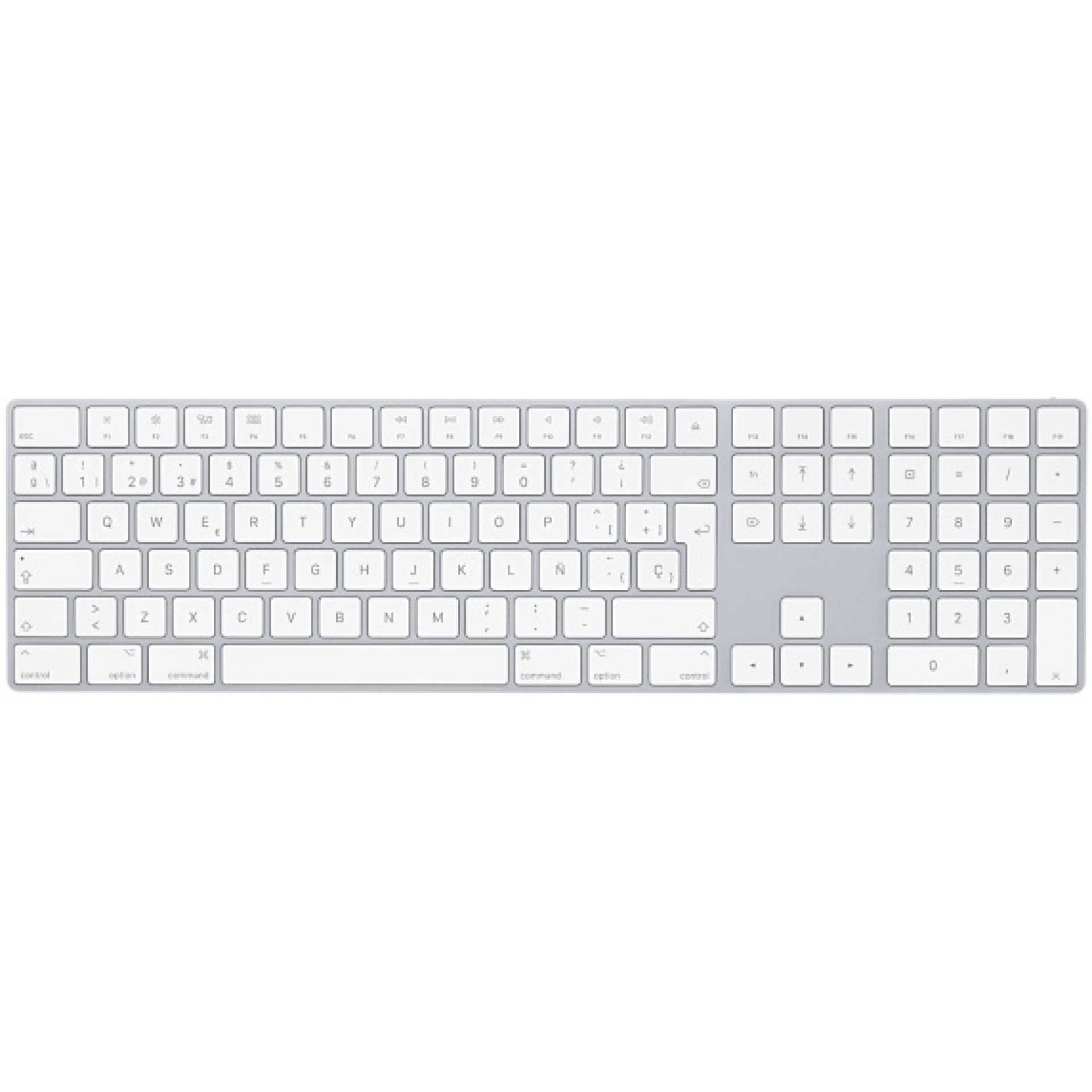 Teclado Inalámbrico Magic Keyboard APPLE MQ052LZ/A – Numérico, Gris Espacial, Universal, Bluetooth