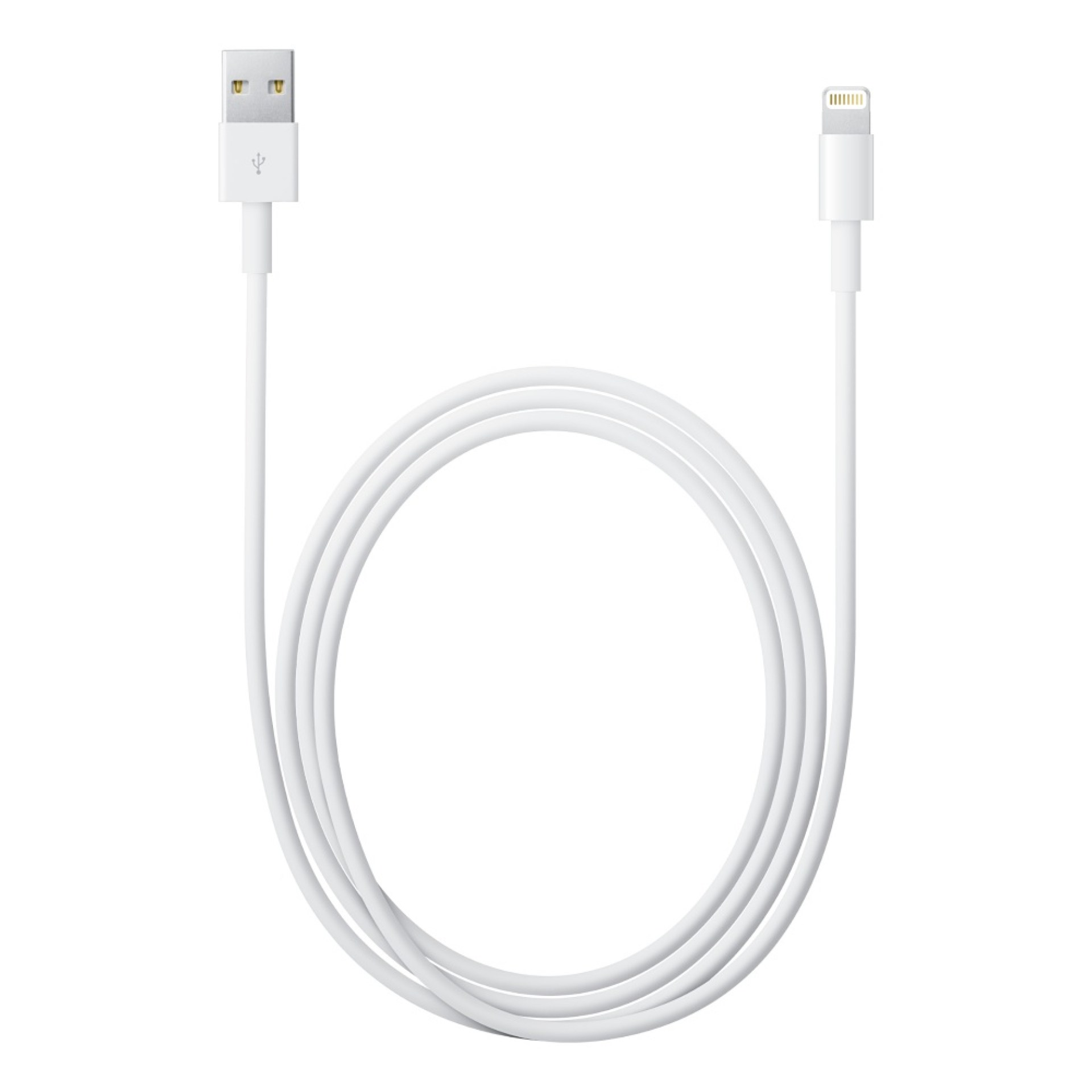 Cable Lightning a USB APPLE – Color blanco, 2 m, Cable Lightning