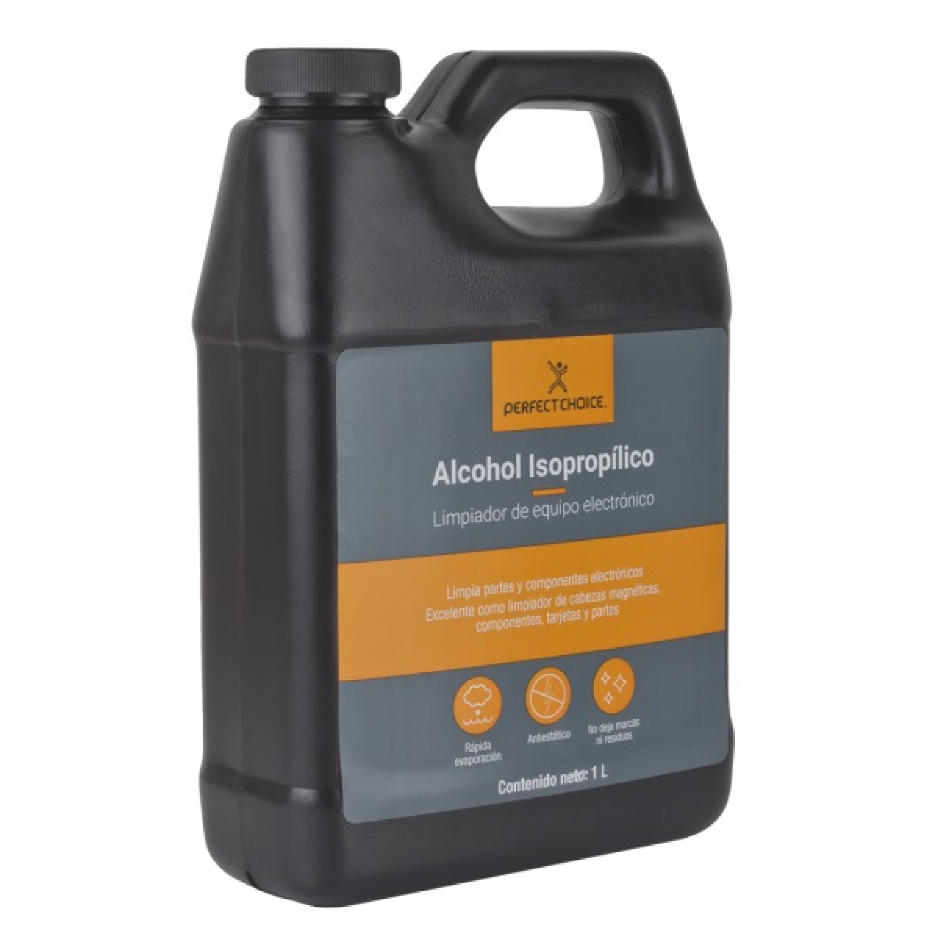 Accesorio de limpieza PERFECT CHOICE – Amarillo, Alcohol Isopropilico, Componentes electrónicos