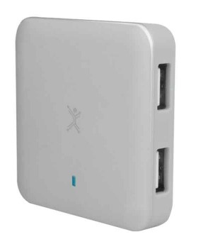 Adaptador USB PERFECT CHOICE PC-171621 – Color blanco, 4 puertos