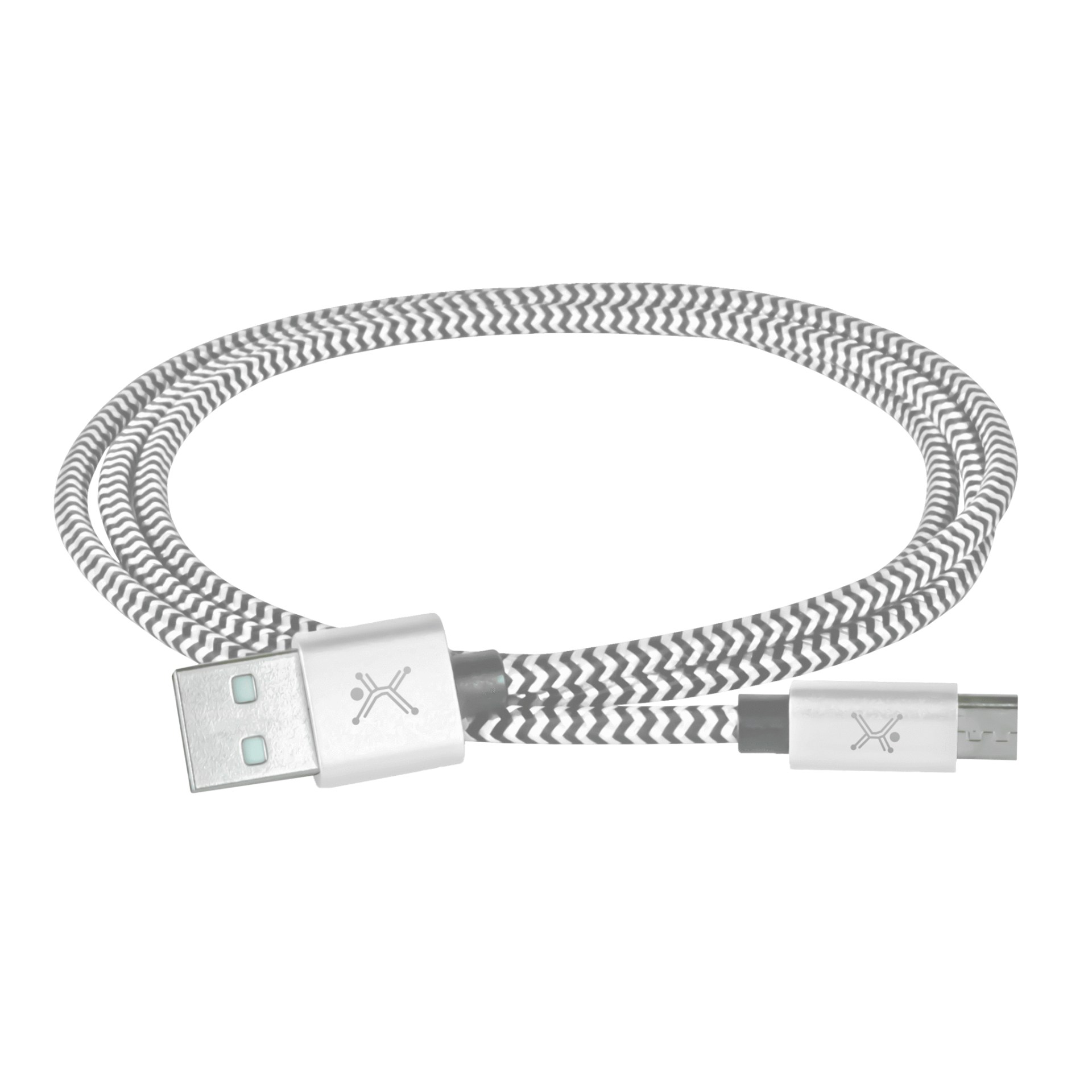Cable USB A  Micro USB PERFECT CHOICE PC-101680 – Plata