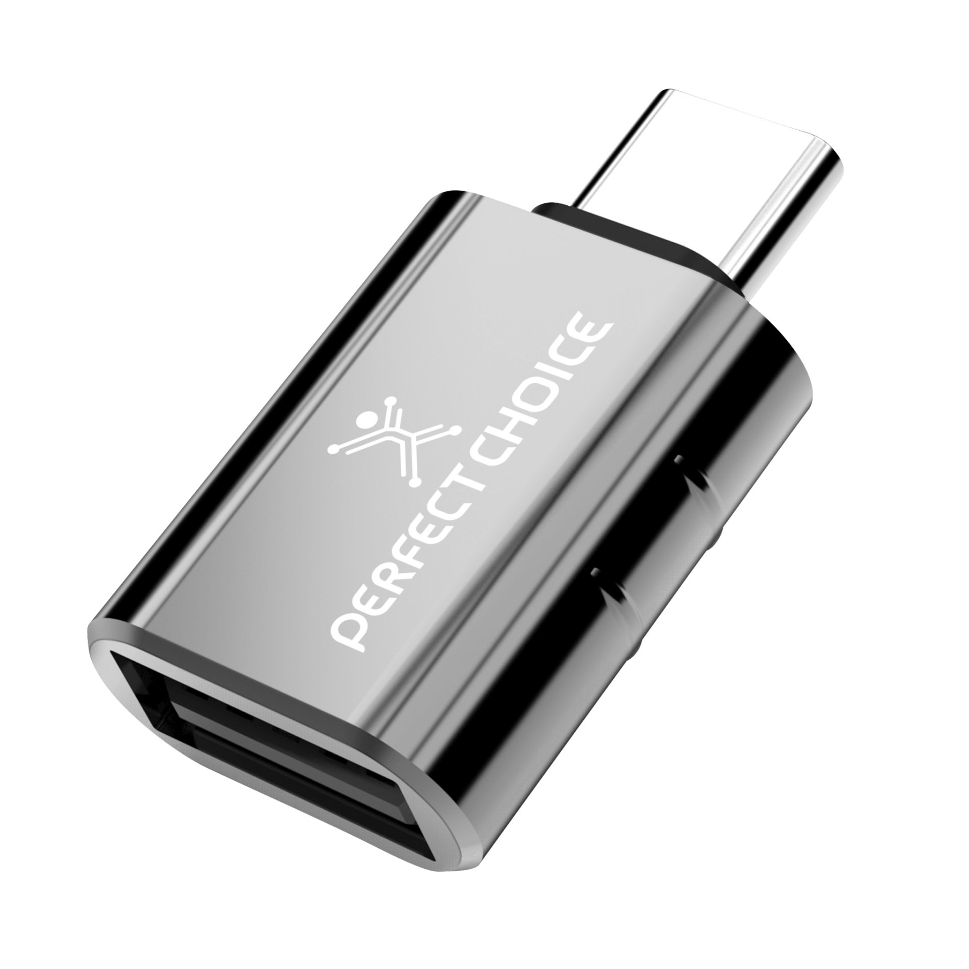 Adaptador USB tipo C a tipo USB A PERFECT CHOICE PC-101291 – Negro