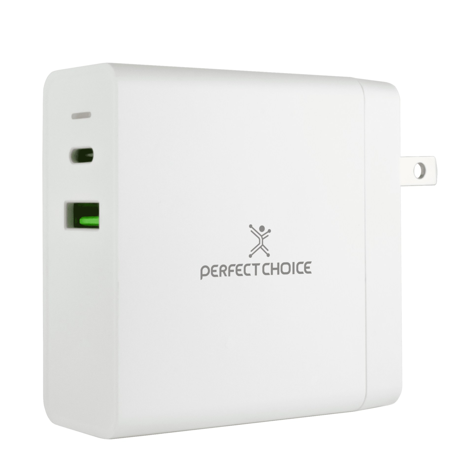 Cargador de Pared  PERFECT CHOICE PC-240396 – Blanco, Pared