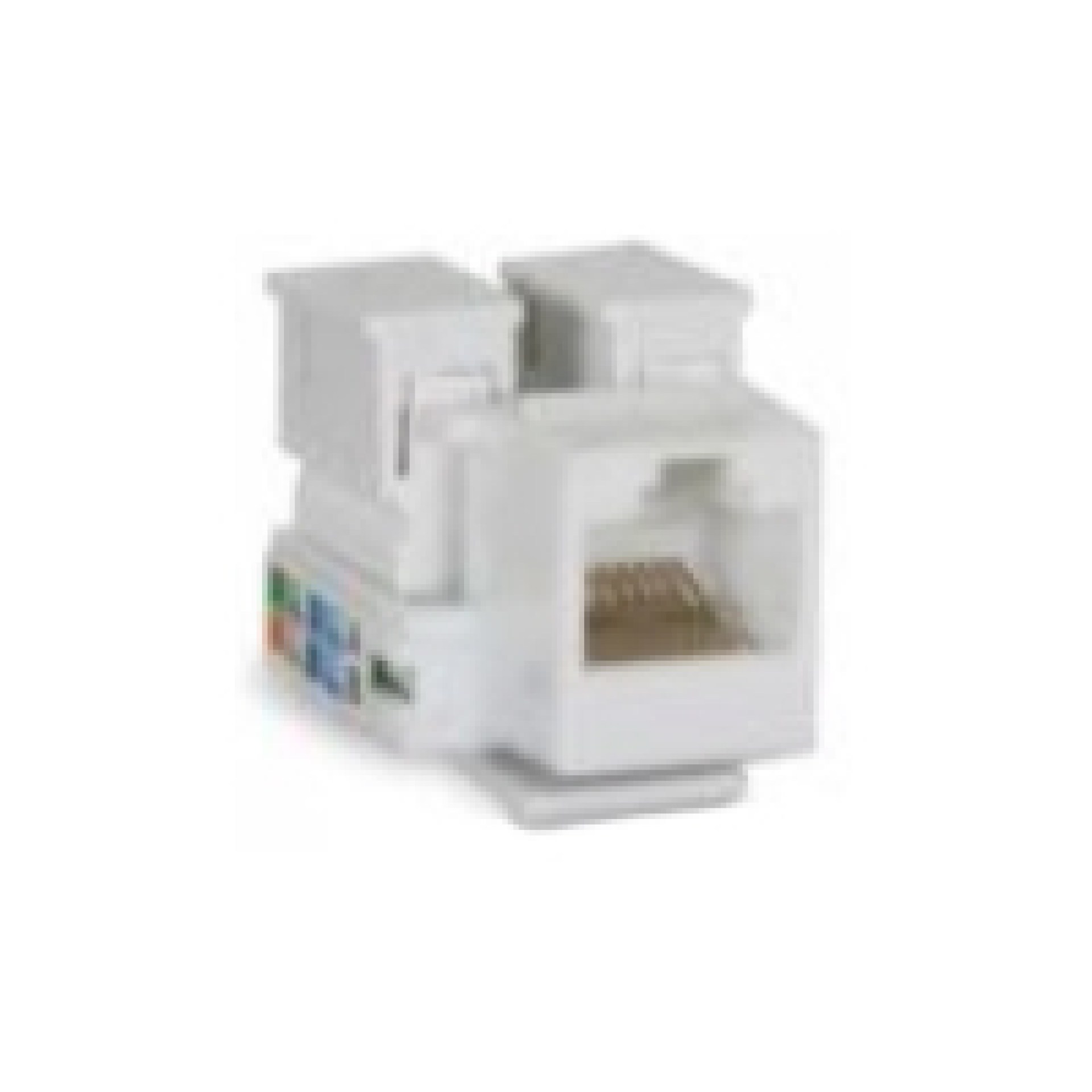 Conector Jack RJ45 Cat5e 90 Grados ENSON ENS-JC5WH – RJ-45, Hembra, Blanco, CAT5e