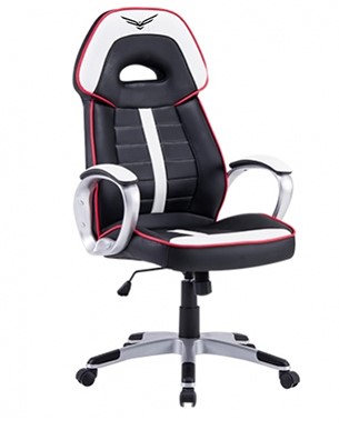 Silla Gaming Naceb Technology WARHAMMER – Gamer, Negro/Blanco, Piel Sintética