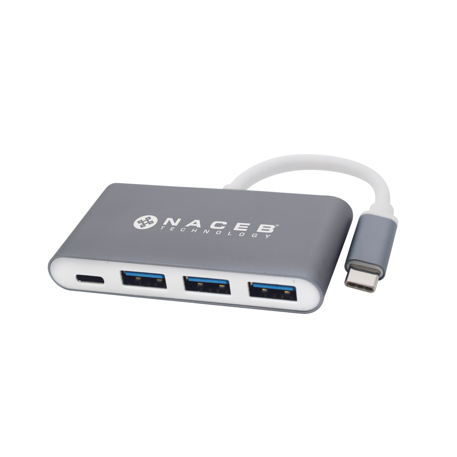 Adaptador NACEB HUB TIPO C A USB 3.0 NA-0112 –
