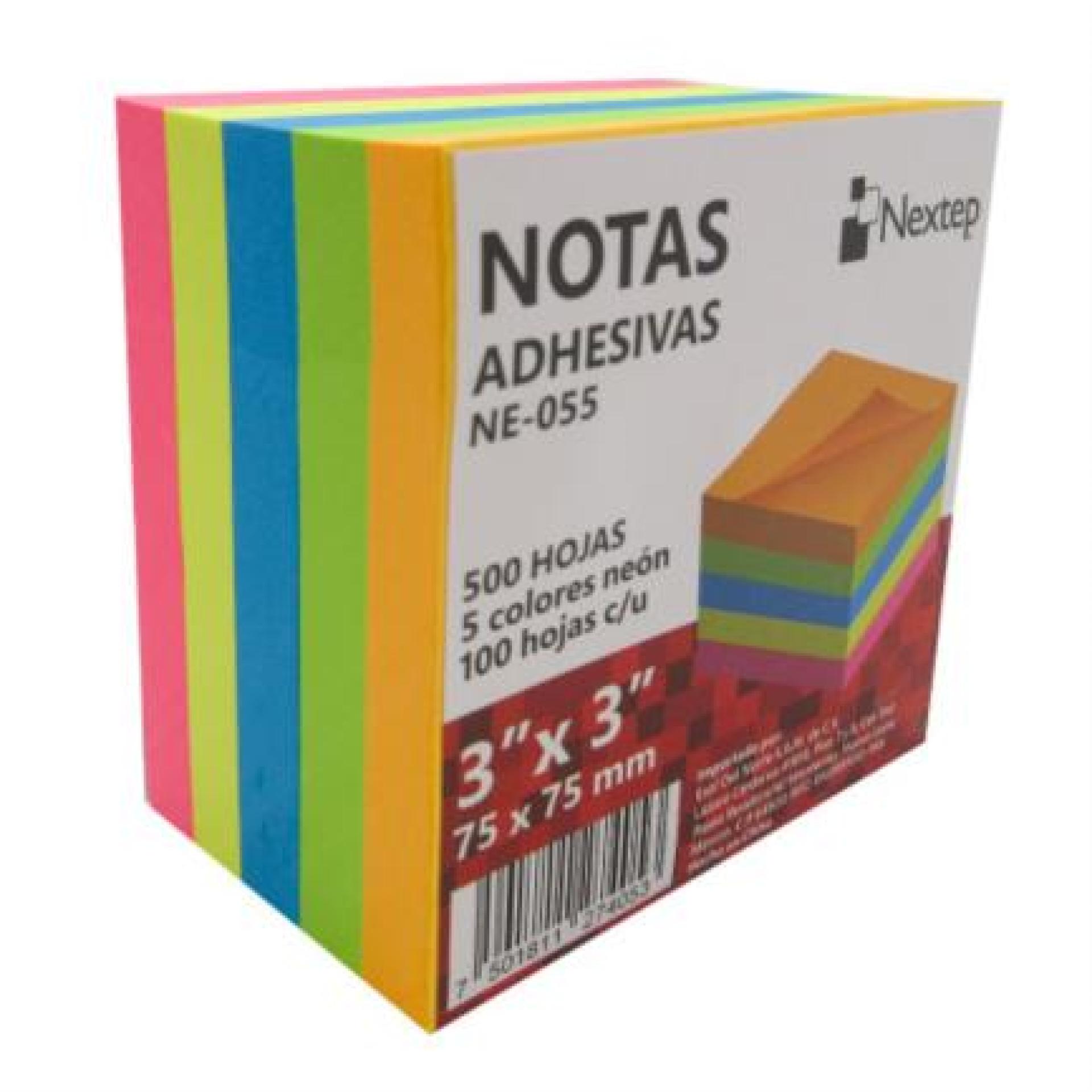NOTA ADHESIVA NEXTEP 3X3 NEON  C/500 HJ –